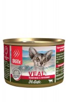 Blitz Holistic Cat Veal&Kidneys (телятина, почки), 200 г