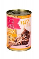 Паштет My happy Pets  для кошек с курицей, 415 г