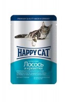Консервы Happy Cat Adult (Лосось, креветки), 100 г.