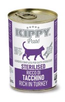 Паштет Kippy Pate Sterilised Cat с индейкой, 400 г.