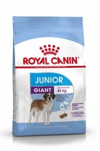 Корм Royal Canin Size Health Nutrition Giant Junior для щенков с 8 до 18/24 месяцев.  Для собак очень крупных прод,  вес взрослой собаки свыше 45 кг