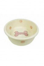 Миска керамическая с рисунком BONE для собак