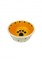 Миска керамическая с рисунком PAW для собак, d=20 см,
