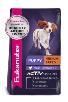 Eukanuba Puppy Medium Breed с птицей