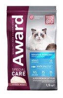 Корм Award Special Care Adult Cat Sensitive Skin&Coat (Белая рыба)