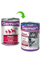 Консервы Gemon Dog Adult Pate Beef Tripe с говяжьим рубцом, 400 г.
