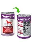 Консервы Gemon Dog Maxi Adult Beef/Rice с говядиной и рисом, 1250 г.