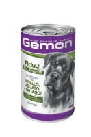 Консервы Gemon Dog Adult All Breed (Телятина, печень и овощи), 1250 г.