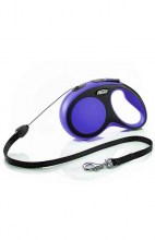 Рулетка-поводок Flexi New Comfort S, трос, 8м 12кг