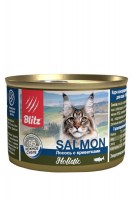 Blitz Holistic Cat Salmon&Shrimps (лосось, креветки), 200 г