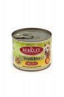 Консервы Berkley №5 для взрослых собак (телятина с рисом), 200 г