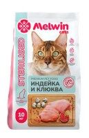 Melwin Cats Sterilised Индейка и клюква