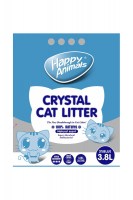 Наполнитель HAPPY ANIMALS силикагель белый+3% синий