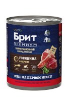 Brit Premium by Nature для собак (говядина и сердце), 850г