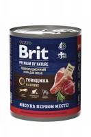 Brit Premium by Nature для собак (говядина и сердце), 850 г