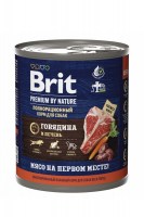 Brit Premium by Nature для собак (говядина и печень), 850 г