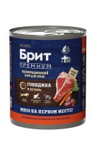 Brit Premium by Nature для собак (говядина и печень), 850г