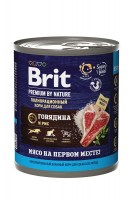 Brit Premium by Nature для собак (говядина и рис), 850 г