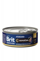 Консервы Brit Premium by Nature для стерилизованных кошек (перепелка), 100 г