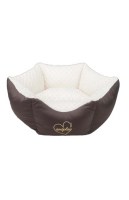 Лежак Amiplay Корона Babydoll, кремовый