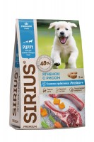 Sirius для щенков и молодых собак (ягненок и рис)