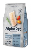 Корм AlphaPet Monoprotein Dog Medium&Maxi Adult (Белая рыба)