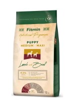 Сухой корм Fitmin Dog Medium/Maxi Puppy (Ягненок, говядина)