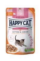Happy Cat Kitten & Junior Кусочки в соусе (Утка), 85 г