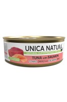Unica Natura Консерва для кошек (Тунец, лосось), 70 г