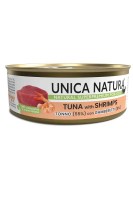 Unica Natura Консерва для кошек (Тунец, креветки), 70 г