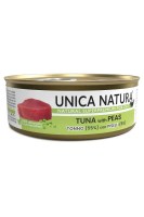 Unica Natura Консерва для кошек (Тунец, горошек), 70 г