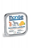 Monge Dog Natural Monoprotein Fruits Паштет из индейки с цитрусовыми, 150 г.