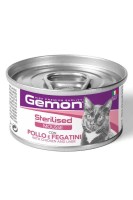 Мусс Gemon Cat Adult Sterilized Mousse (Курица и печень), 85 г.