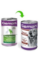 Консервы Gemon Dog Medium Adult Lamb/Rice с ягненком и рисом, 1250 г.