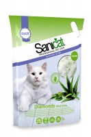 Наполнитель SANICAT Professional Diamonds Aloe Vera силикагелевый