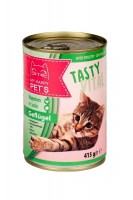 Паштет My happy Pets  для кошек с домашней птицей, 415 г