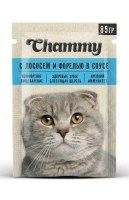 Chammy Консервы для кошек (Лосось и форель в соусе)