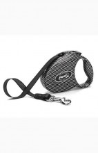 Рулетка-поводок Flexi Fashion S, Карбон, лента 3м 15кг