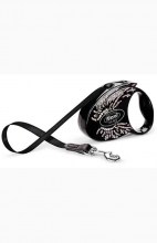 Рулетка-поводок Flexi Glam S, Крылья, лента 3м 12кг