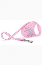 Рулетка-поводок Flexi Glam S, Крылья, лента 3м 12кг