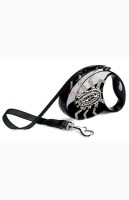 Рулетка-поводок Flexi Glam S, Spider cristal (Паук), лента 3м 12кг