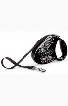 Рулетка-поводок Flexi Glam М, Крылья, лента 5м 25кг