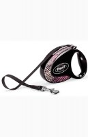 Рулетка-поводок Flexi Glam М, Композиция, лента 5м 25кг