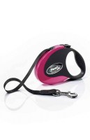 Рулетка-поводок Flexi Collection S, лента, 3м 15кг