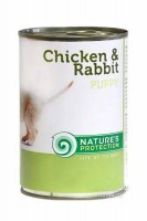 Natures Protection Puppy (курица и кролик), 800 г.