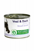 Natures Protection Adult Mini (телятина и утка), 200 г.