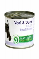 Natures Protection Adult Mini (телятина и утка), 400 г.