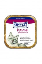 Паштет Happy Cat Adult (Кролик кусочками)