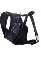 Шлейка-манишка Rogz Lapz Trendy Wrapz Black Bones