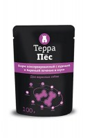 Терра Пёс консервы для взрослых собак с курицей и бараньей печенью в соусе, 100 г.